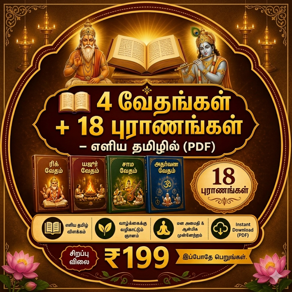 4 Vedhas 18 Puranas