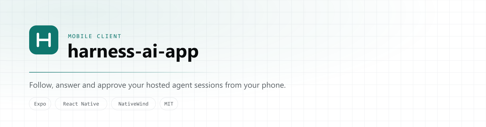 harness-ai-app — follow, answer and approve your hosted agent sessions from your phone