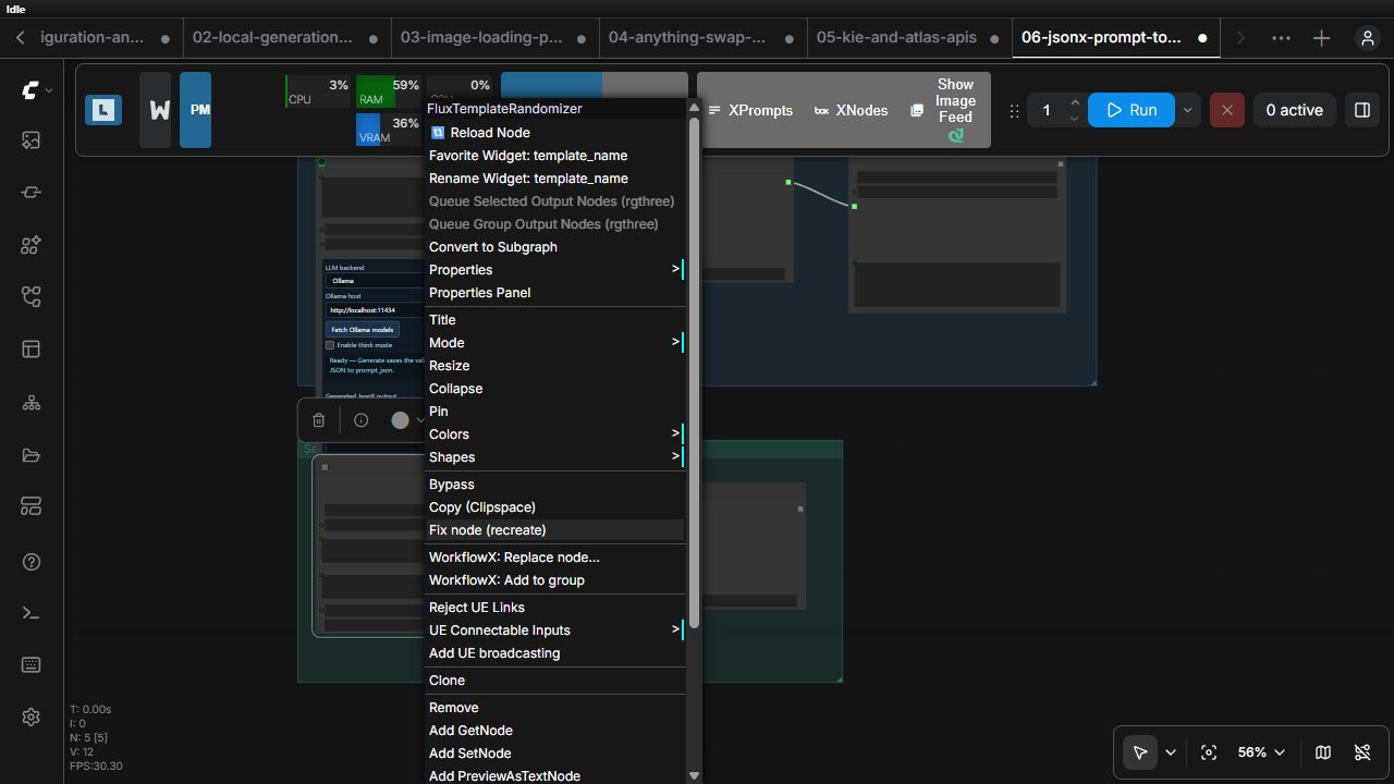 WorkflowX context-menu utilities
