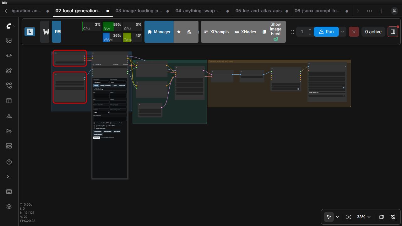 Local generation workflow