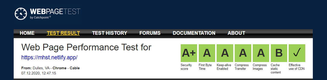 webpagetest