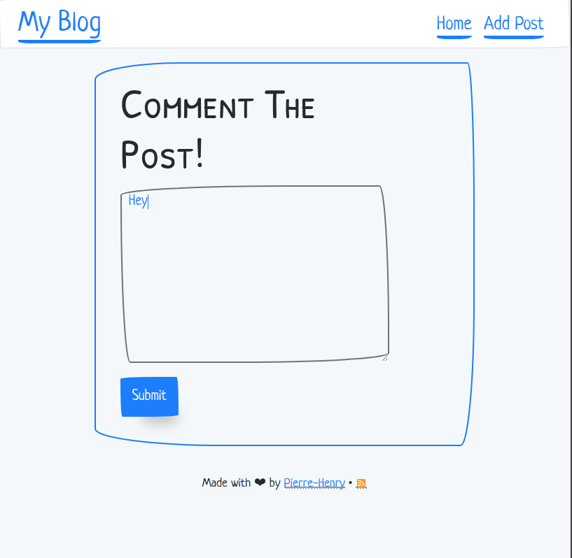 Add Comments to Blog Posts