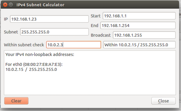 Packet Sender Subnet Calc