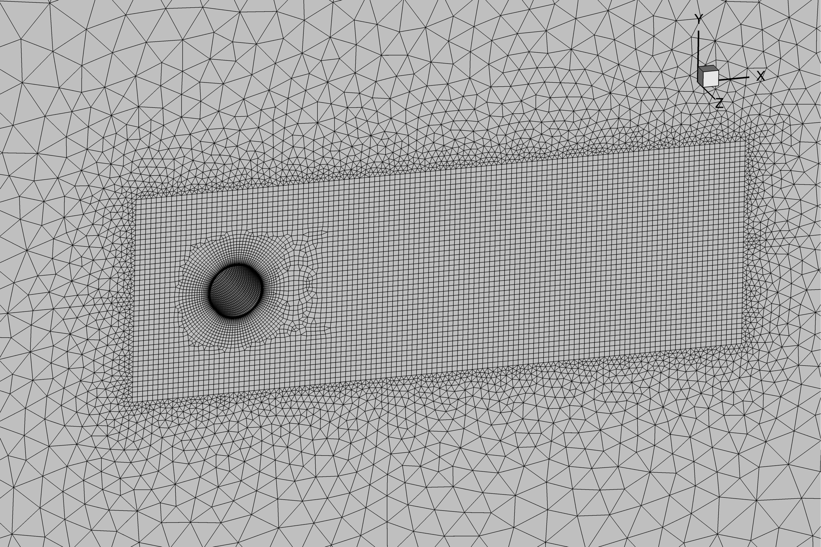 3D cylinder mesh