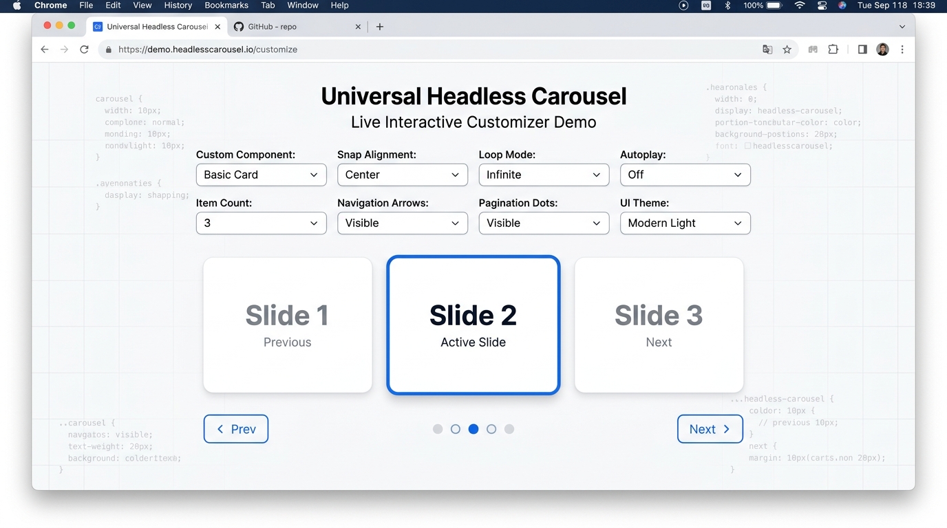 Web Carousel Preview