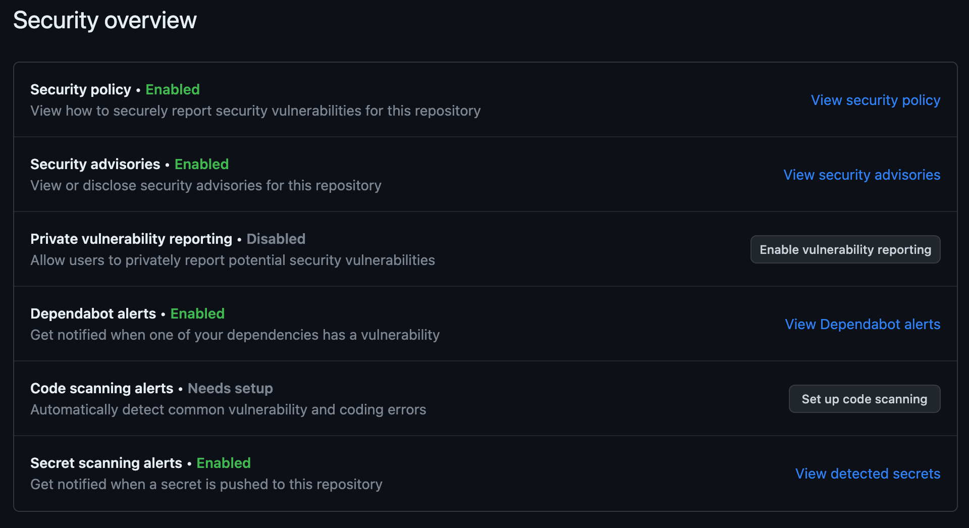 Security overview