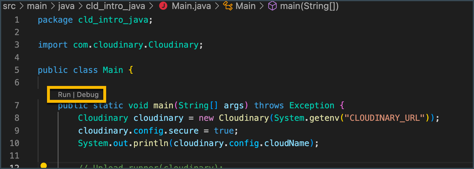 Run Java in VS Code