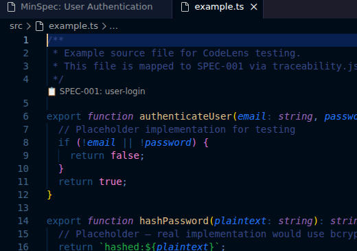 CodeLens Annotations