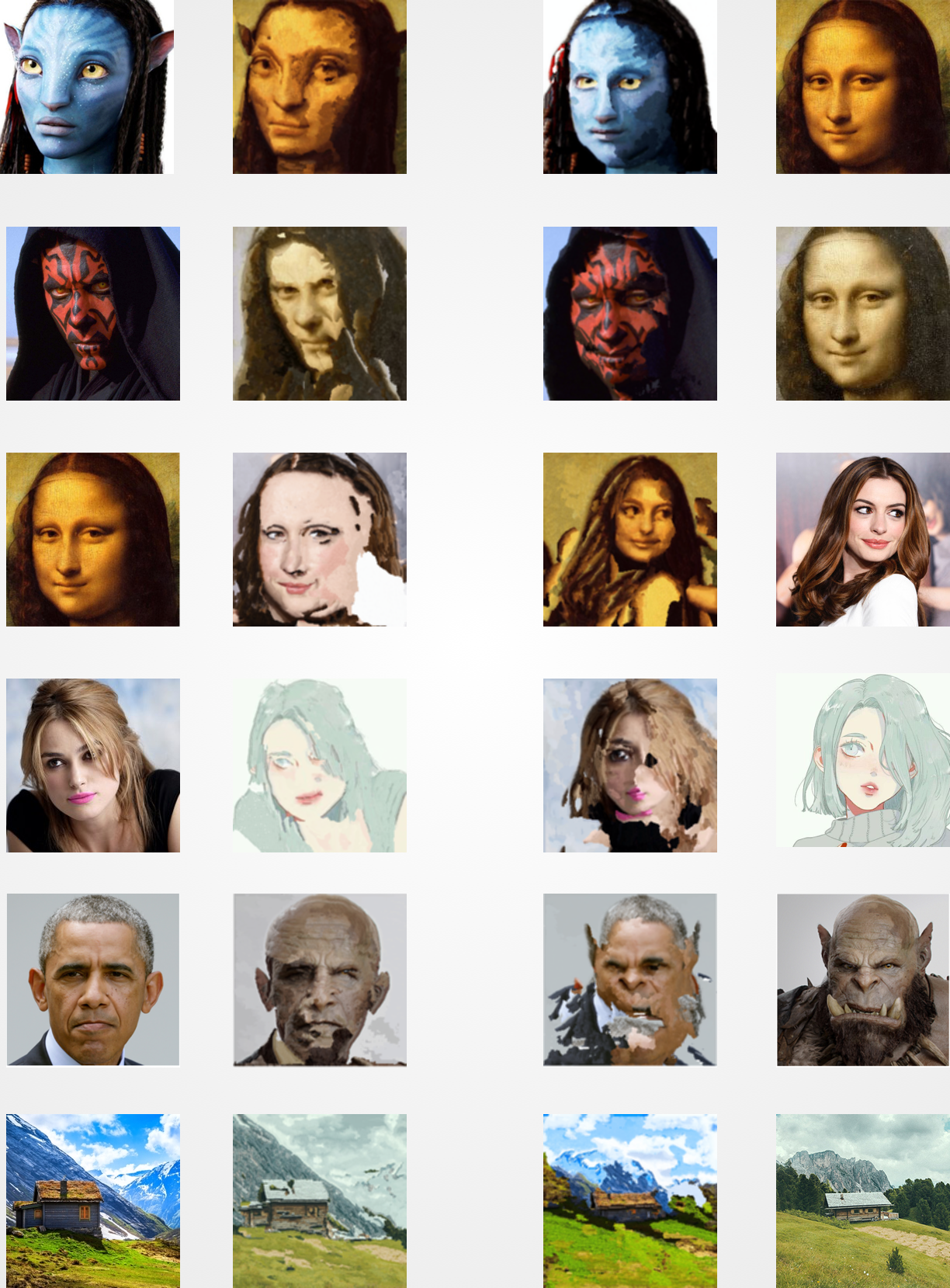 Using Deep Learning to draw caricatures. Best style transfer technique ...