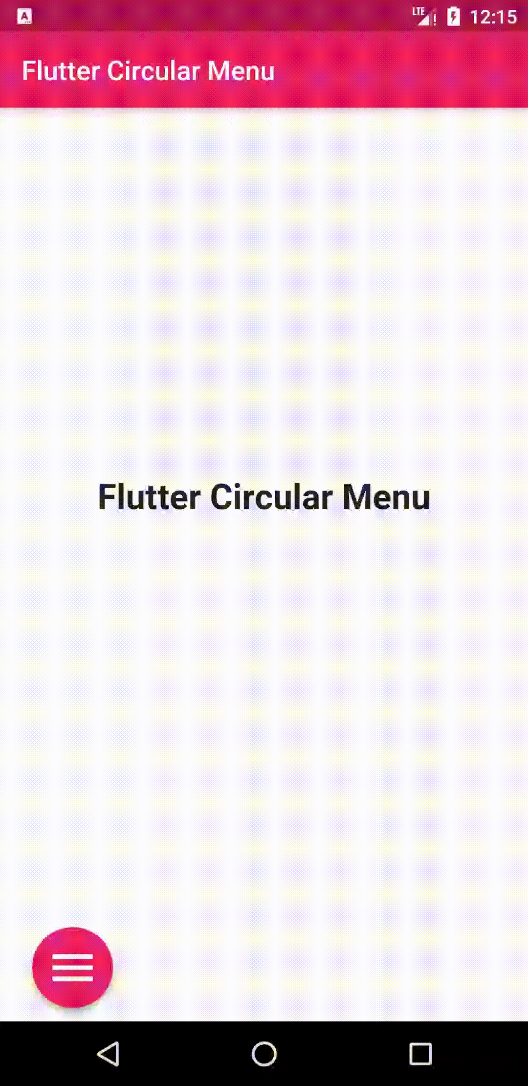 Flutter Circular Menu