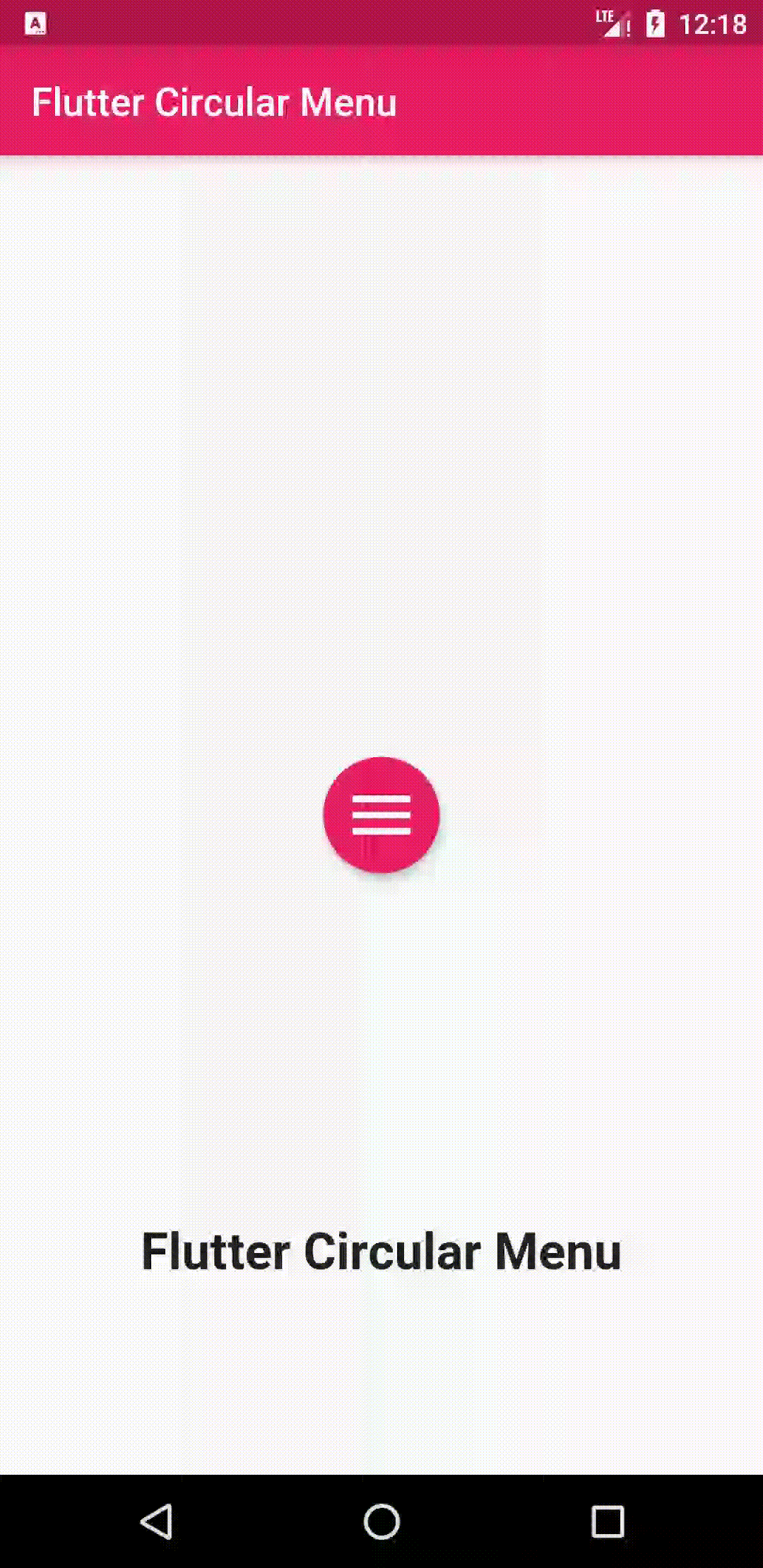 Flutter Circular Menu