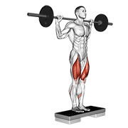 Barbell Rear Lunge V. 2 animated exercise demonstration