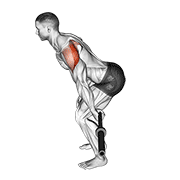 Barbell Skier animated exercise demonstration