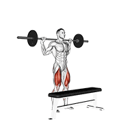 Barbell Step-Up animated exercise demonstration