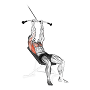 Cable Incline Pushdown animated exercise demonstration