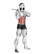 Cable Judo Flip animated exercise demonstration
