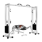 Cable Lying Fly animated exercise demonstration