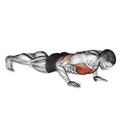 Clock Push-Up animated exercise demonstration