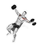 Dumbbell Incline Breeding animated exercise demonstration