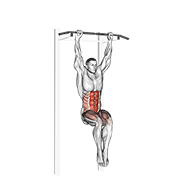 Hanging Pike animated exercise demonstration