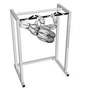 Hanging Straight Twisting Leg Hip Raise animated exercise demonstration
