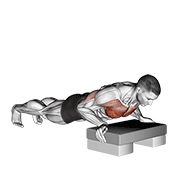 Incline Push-Up animated exercise demonstration