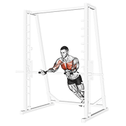 Incline Reverse Grip Push-Up animated exercise demonstration