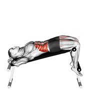 Incline Twisting Sit-Up animated exercise demonstration