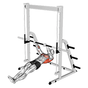 Inverted Row animated exercise demonstration