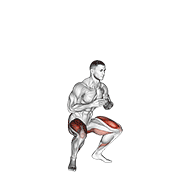 Jump Squat animated exercise demonstration