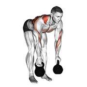 Kettlebell Alternating Row animated exercise demonstration