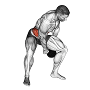 Kettlebell Figure 8 animated exercise demonstration