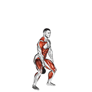 Kettlebell One Arm Clean And Jerk animated exercise demonstration
