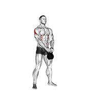 Kettlebell Pirate Supper Legs animated exercise demonstration