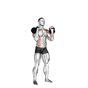 Kettlebell Seesaw Press animated exercise demonstration