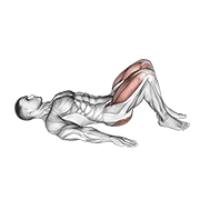 Rear Decline Bridge animated exercise demonstration