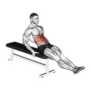 Seated Leg Raise animated exercise demonstration