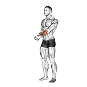 Side Wrist Pull Stretch animated exercise demonstration