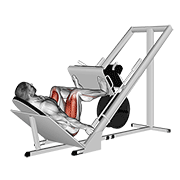 Sled 45в° Leg Wide Press animated exercise demonstration