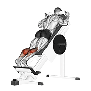 Sled Forward Angled Calf Raise animated exercise demonstration