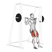 Smith Chair Squat animated exercise demonstration