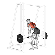 Smith Narrow Row animated exercise demonstration