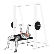 Smith Reverse-Grip Press animated exercise demonstration