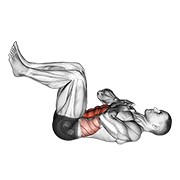 Tuck Crunch animated exercise demonstration