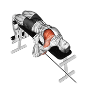 Cable Decline One Arm Press animated exercise demonstration