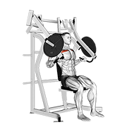 Lever Incline Chest Press animated exercise demonstration