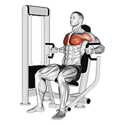 Machine Inner Chest Press animated exercise demonstration