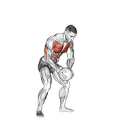 Medicine Ball Chest Push With Run Release animated exercise demonstration