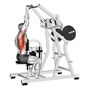 Lever One Arm Lateral Wide Pulldown animated exercise demonstration