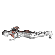 Upward Facing Dog animated exercise demonstration